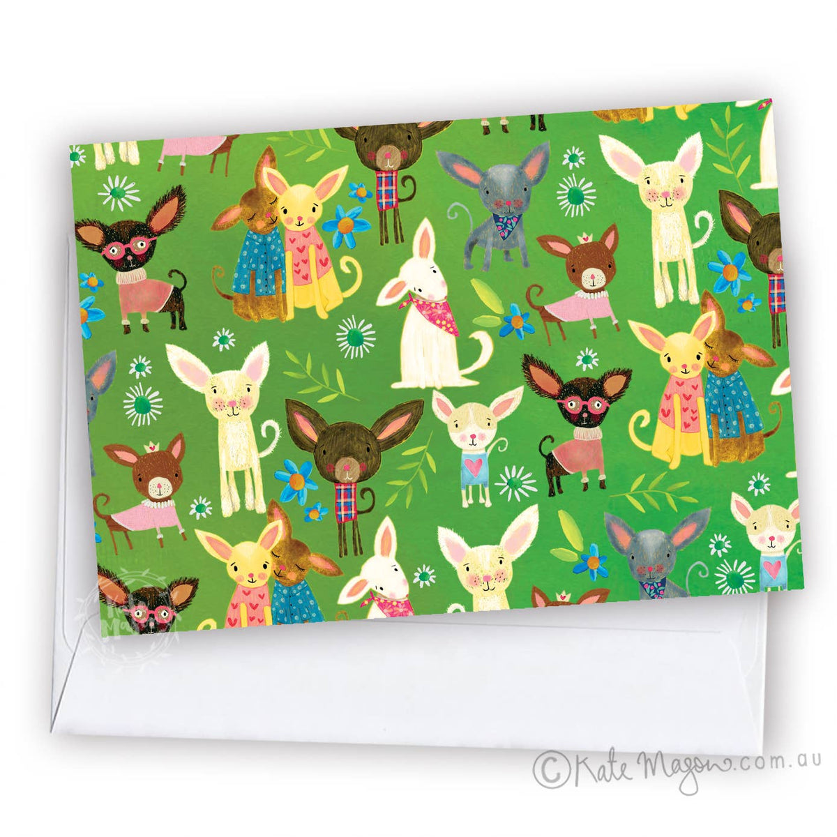 Tiny Dog greeting card