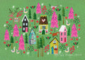 Christmas Village postcard