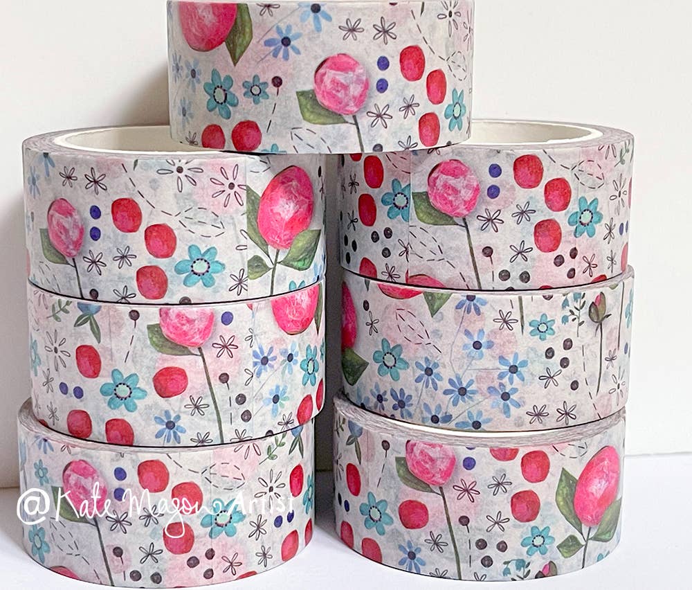 Floral Peony washi tape