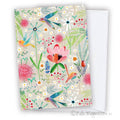 Graph Spring Floral greeting card