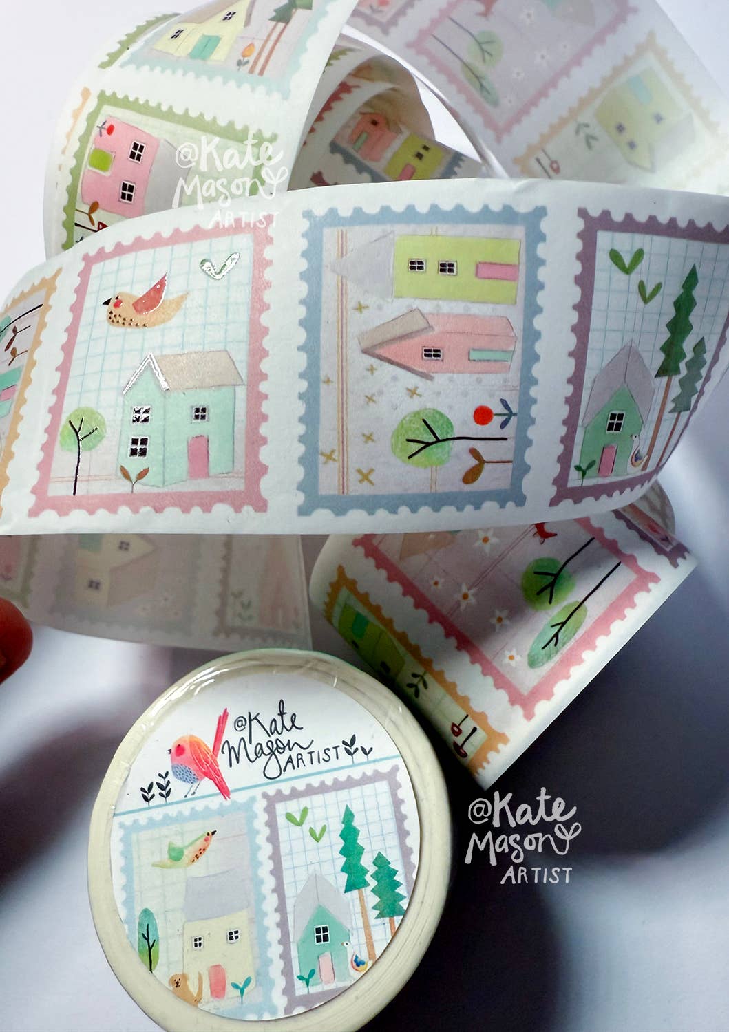 Stamp HOUSES washi tape