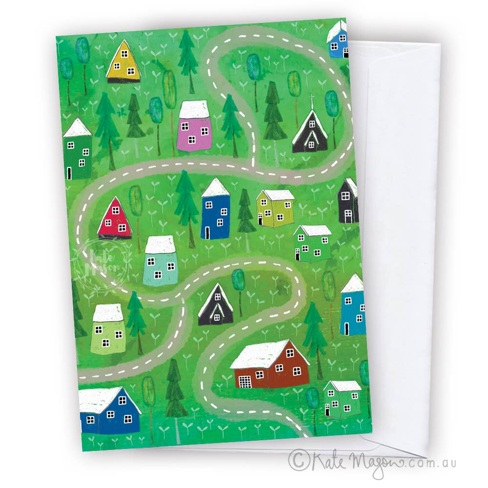 Nordic Village Hills greeting card