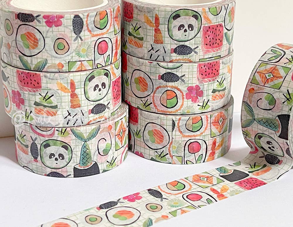 Sushi washi tape