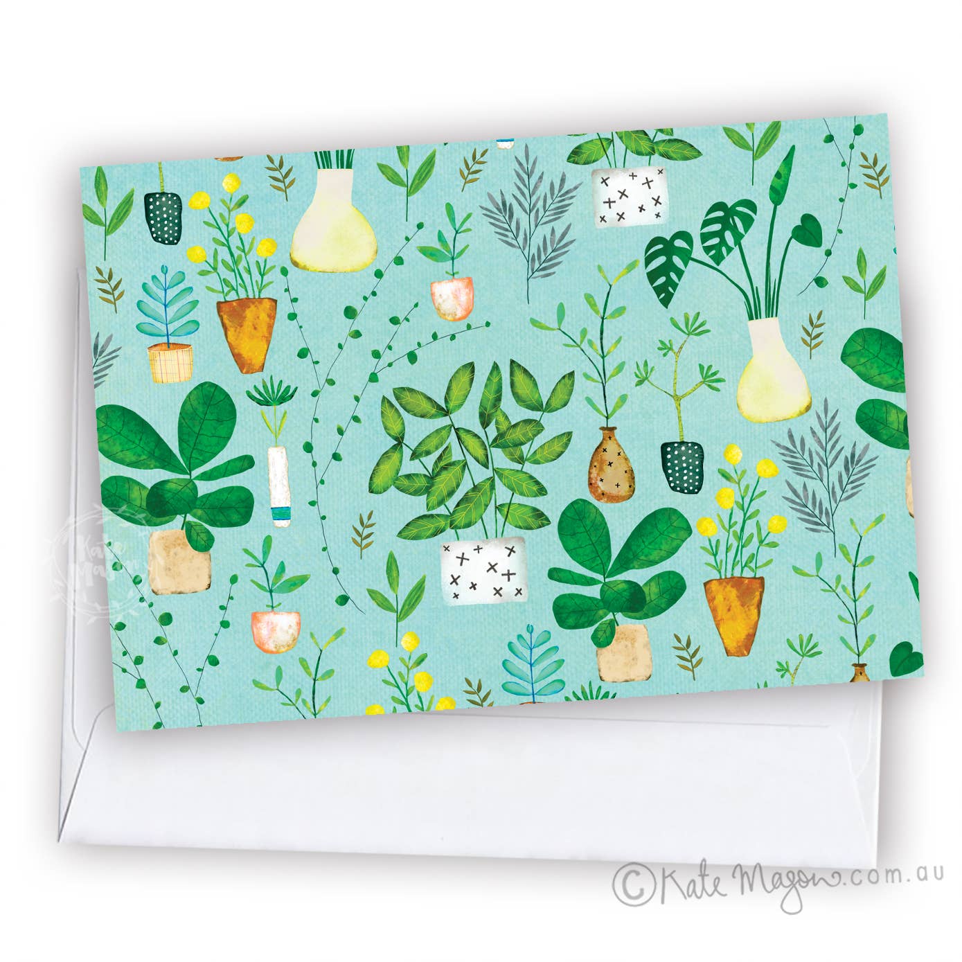 Plant Design greeting card