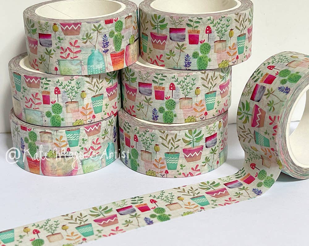 Succulent Pots washi tape
