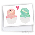 Frog Cakes GREETING CARD Australia Snail Mail Stationery Gift