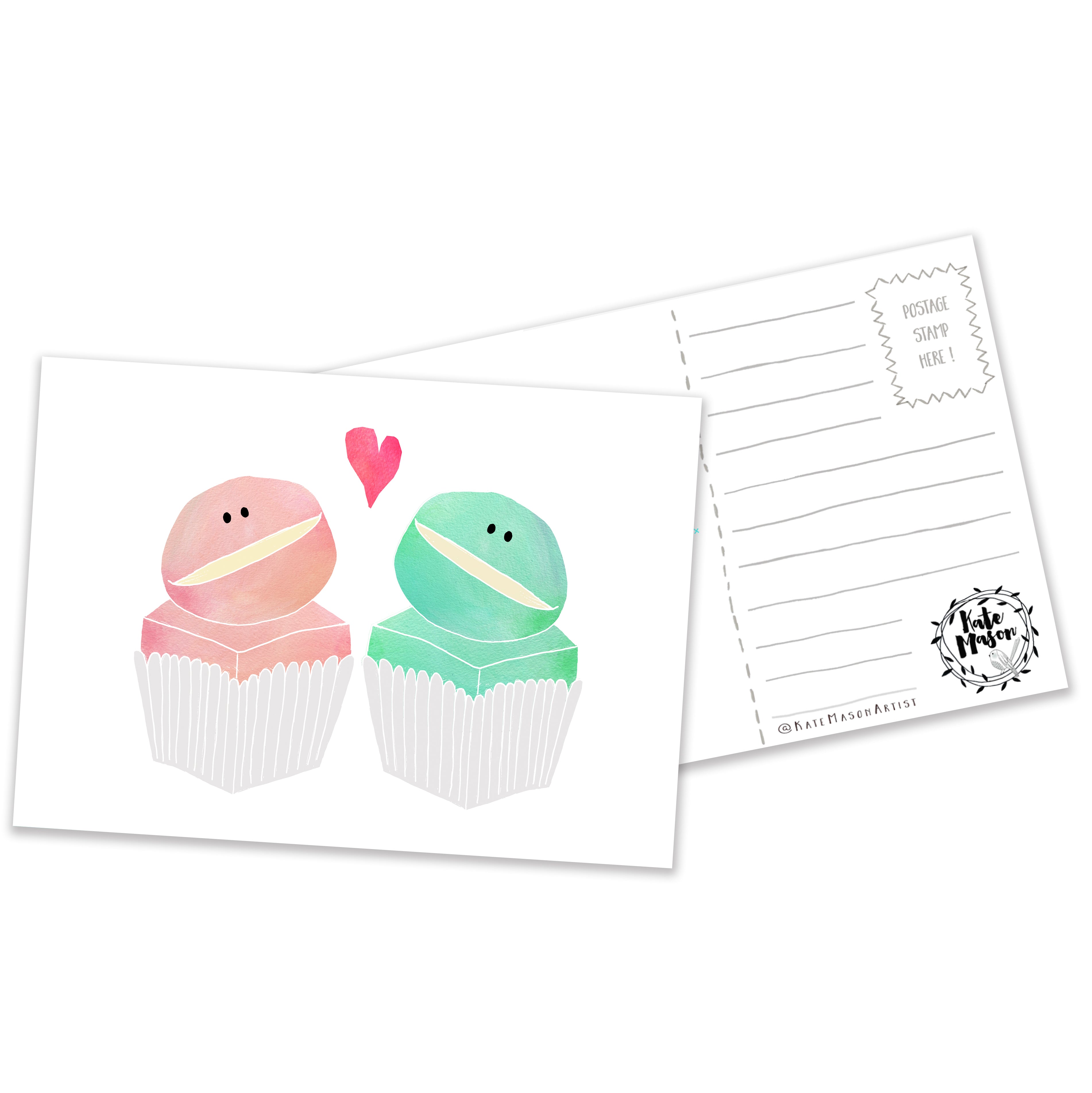 Frog Cakes POSTCARD Australia Snail Mail Stationery Gift