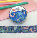 Bird Vine Blue washi tape
