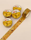 Bee Berries Yellow washi tape