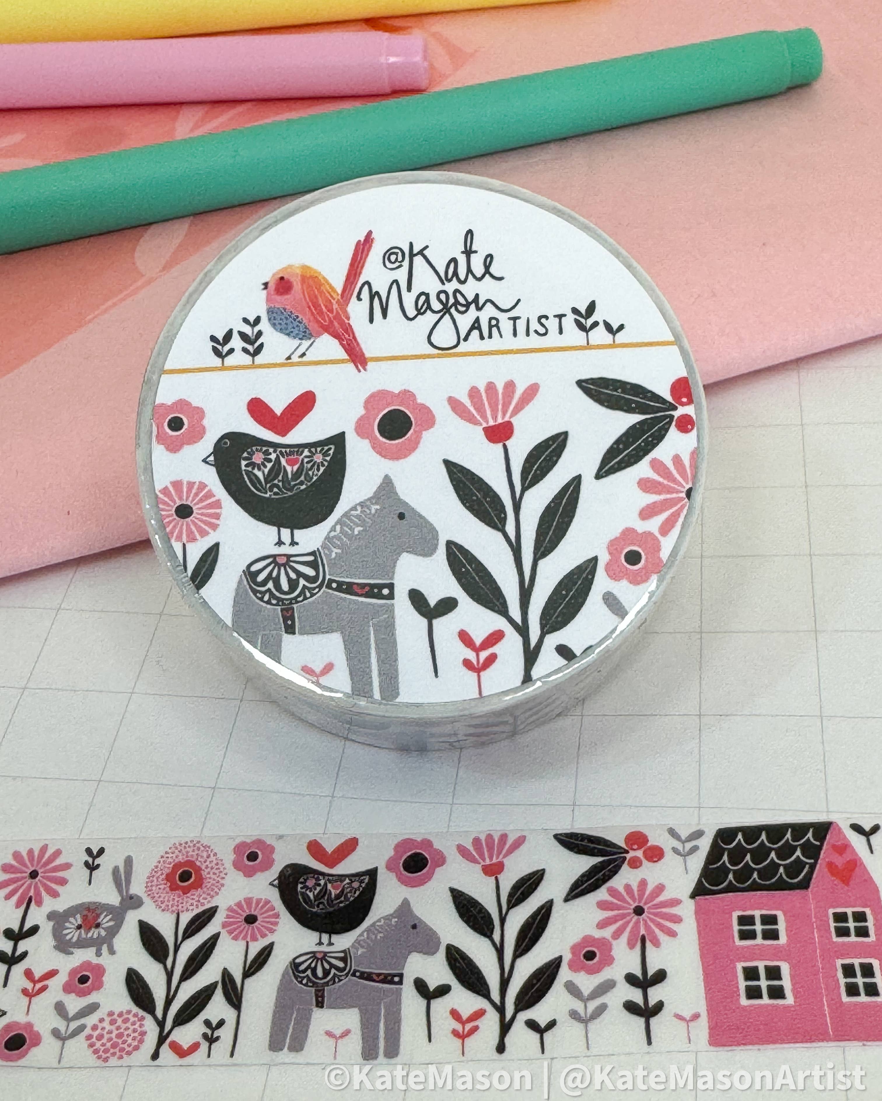 Farmhouse Scene Scandi washi tape