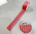Graph triggered pink & red washi tape