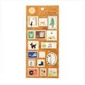 Stamp washi stickers by Miki Tamura
