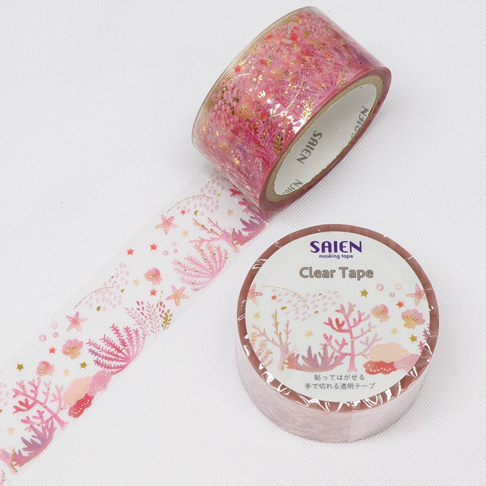Coral clear tape by Kamiiso Saien