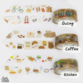 Outing Coffee Kitchen clear tape by Kamiiso Saien