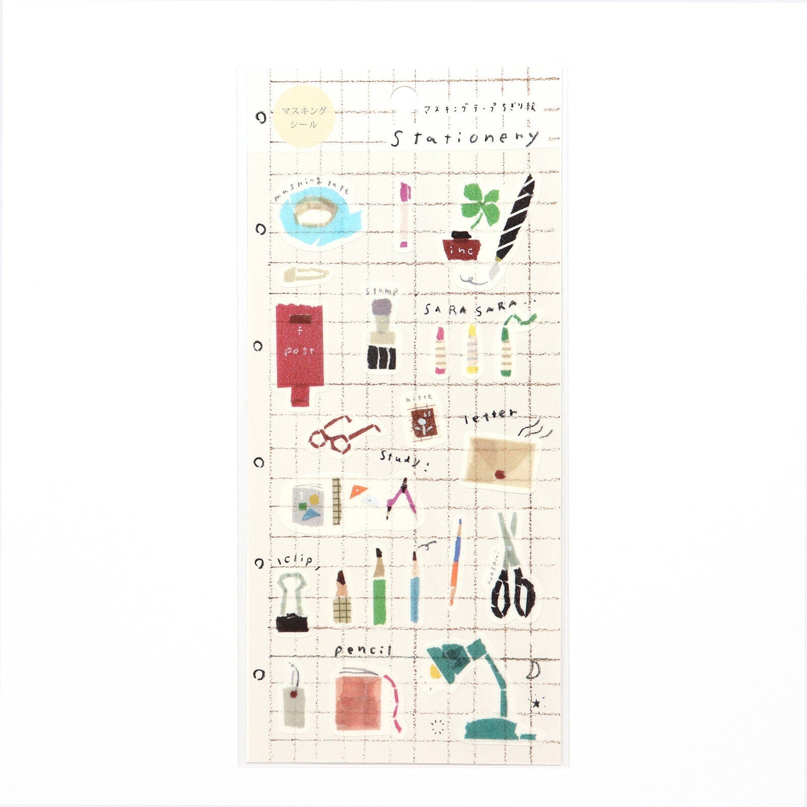 Stationery washi stickers by Miki Tamura