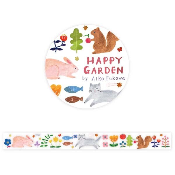 Happy Garden clear tape by Aiko Fukawa
