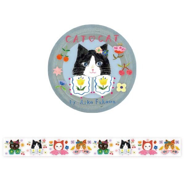 Cat Heart clear tape by Aiko Fukawa