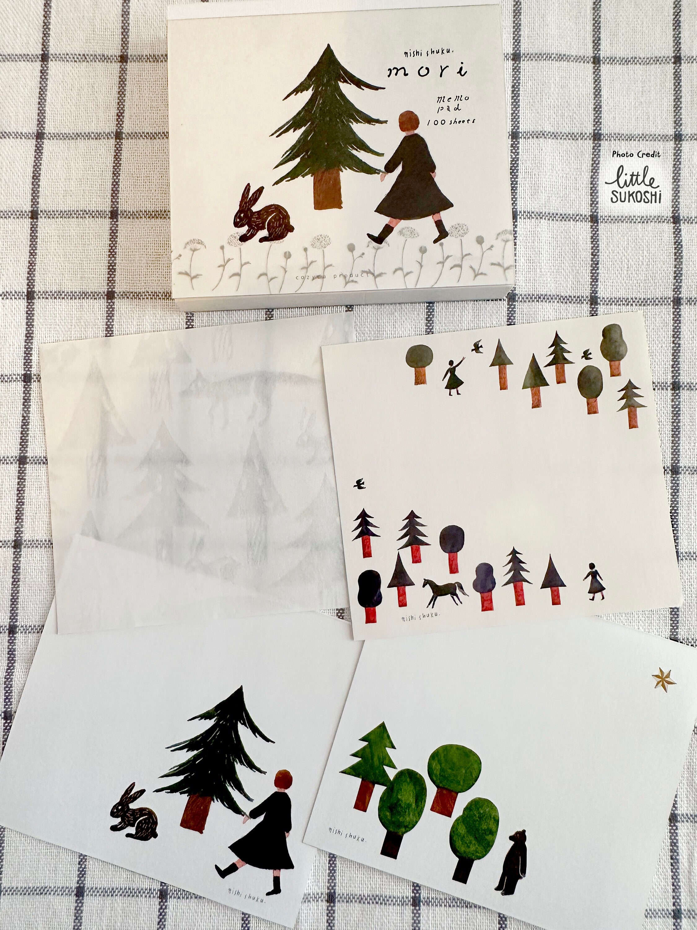 Mori Forest memo block paper by Nishi Shuku