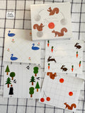 Favorite Squirrel memo block paper by Nishi Shuku